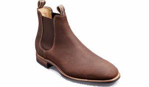 Barker Mansfield - Mid Brown Waxy Suede Boots