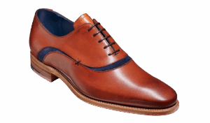 Barker Emerson - Antique Rosewood Navy Suede Oxfords
