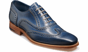 Barker Spencer - Navy / Grey Hand Painted 