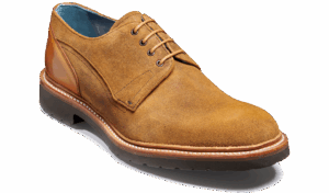 Barker Harlem - Snuff Suede / Cedar Calf Derbys