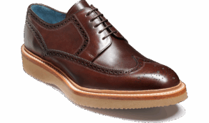 Barker Bill - Chocolate Hand Painted Derbys Brogues