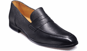 Barker Romeo - Black Deerskin Loafers