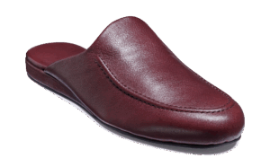 Barker Birch - Burgundy Leather Slippers