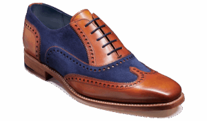 Barker Spencer - Antique Rosewood / Navy Suede 