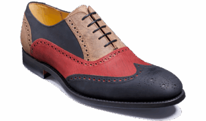 Barker Valiant - Black Burgundy Tan 