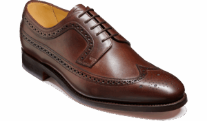Barker Morpeth - Dark Walnut Calf Derbys Brogues