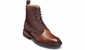 Barker Lambourn - Dark Brown Calf Suede