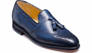 Barker Clive - Navy Hand Painted Loafers