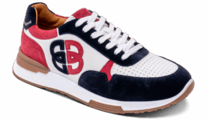 Barker Boston - Red/White/Navy Trainers