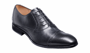 Barker Ramsgate - Black Calf / Black Deerskin Oxfords