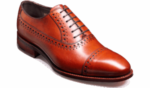 Barker Newton - Rosewood Calf Brogues