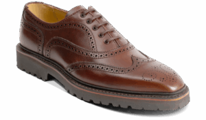 Barker Sedburgh - Dark Brown Pull Up Brogues