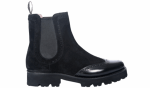 Jessie - Black Suede / Black Polish Wing, 9.5 / D