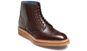 Barker Terry - Chocolate Hand Painted Brogues Boots