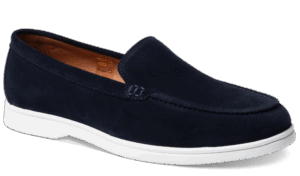 Barker Bilbao - Navy Suede Loafers