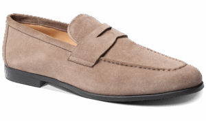 Barker Capri - Taupe Suede Loafers