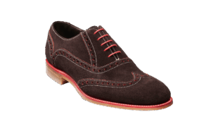Barker Grant - Beluga Red Suede Brogues