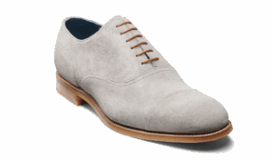 Barker Pullman - Grey Suede Oxfords