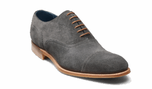 Barker Pullman - Grey Suede Oxfords