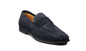 Barker Capri - Navy Suede Loafers