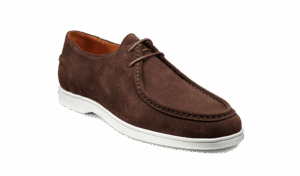 Barker Vigo - Coffee Suede White Sole Derbys
