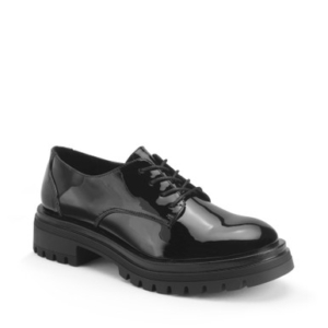 Start-Rite Barcelona, Black patent girls lace-up Angry Angels school shoes