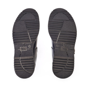 Start-Rite Envisage, Black hi shine leather girls T-bar buckle Angry Angels school shoes