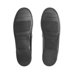 Start-Rite Penny, Black high shine leather slip-on school shoes