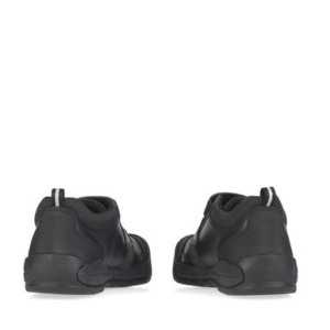 Start-Rite Strike, Black leather boys rip-tape school shoes