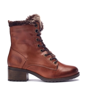 Moda In Pelle Alpinne Dark Tan Leather Boots