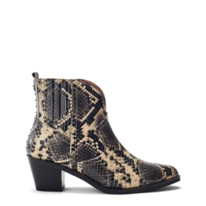 Moda In Pelle Anniee Natural Snake Print Leather Boots