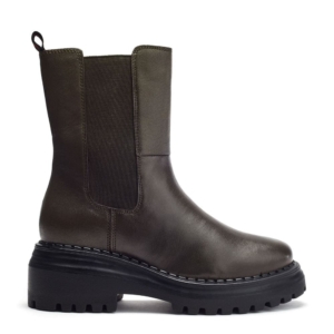 Moda In Pelle Azzura Khaki Leather Boots