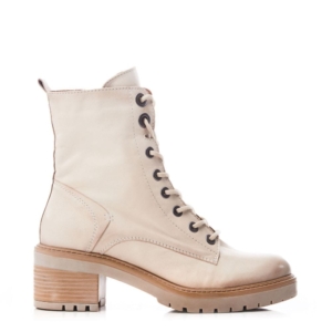 Moda In Pelle Bellzie Cream Leather Boots