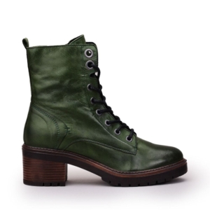 Moda In Pelle Bellzie Green Leather Boots