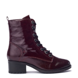 Moda In Pelle Bezzie Burgundy Patent Leather Boots