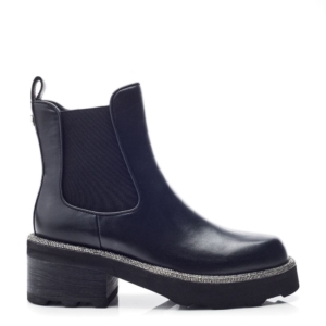 Moda In Pelle Blanda Black Leather Boots