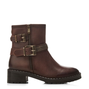 Moda In Pelle Cataner Dark Brown Leather Boots