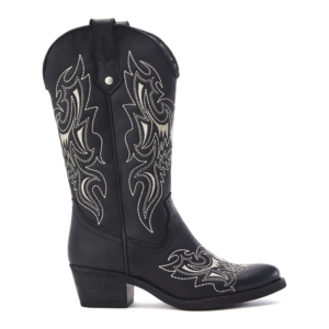 Moda In Pelle Fantelene Black Leather Boots