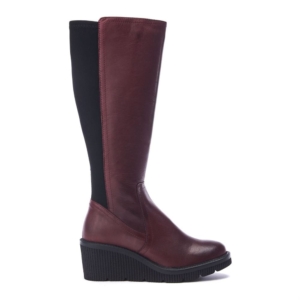 Moda In Pelle Harpette Burgundy Leather Boots