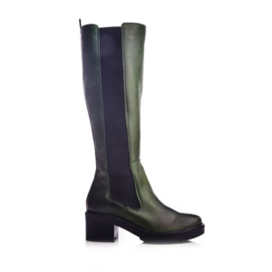 Moda In Pelle Linettie Green Leather Boots