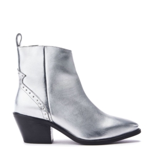 Moda In Pelle Michele Silver Leather Boots