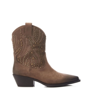 Moda In Pelle Okes Taupe Alcantara Boots
