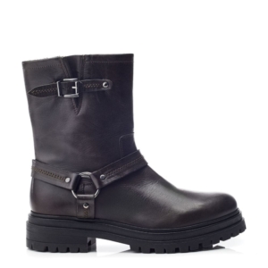 Moda In Pelle Olencia Khaki Leather Boots