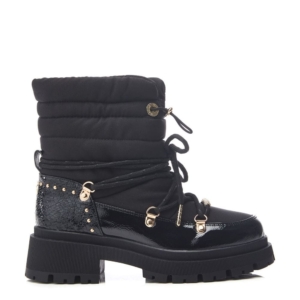 Moda In Pelle Oliwa Black Textile Boots