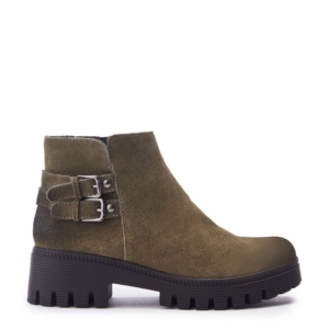 Moda In Pelle Ovah Khaki Suede Boots