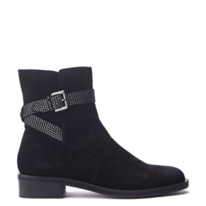 Moda In Pelle Panazol Black Suede Boots