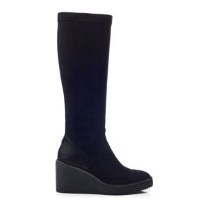 Moda In Pelle Sallie Black Alcantara Boots