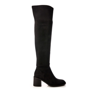 Moda In Pelle Sarianne Black Alcantara Boots