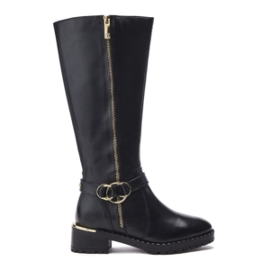 Moda In Pelle Sherie Black Leather Boots