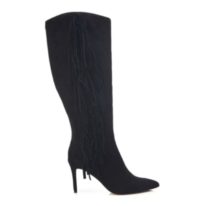 Moda In Pelle Toulon Black Alcantara Boots